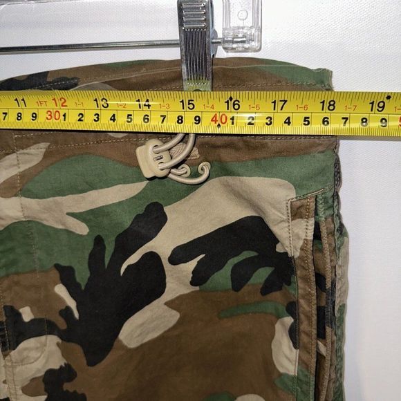 Men’s XL Nike Y2k Camo Skate Hiking Pants Drawstring Convertible Pants VTG RARE - Picture 10 of 15